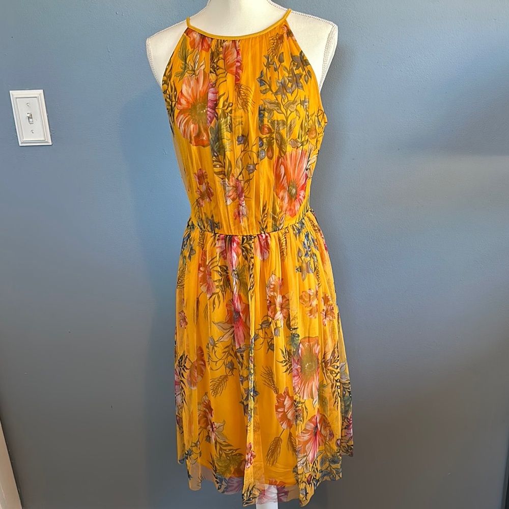 Candalite Floral Yellow Dress